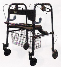 Clever Lite Folding Rollator With Seat and Brakes
